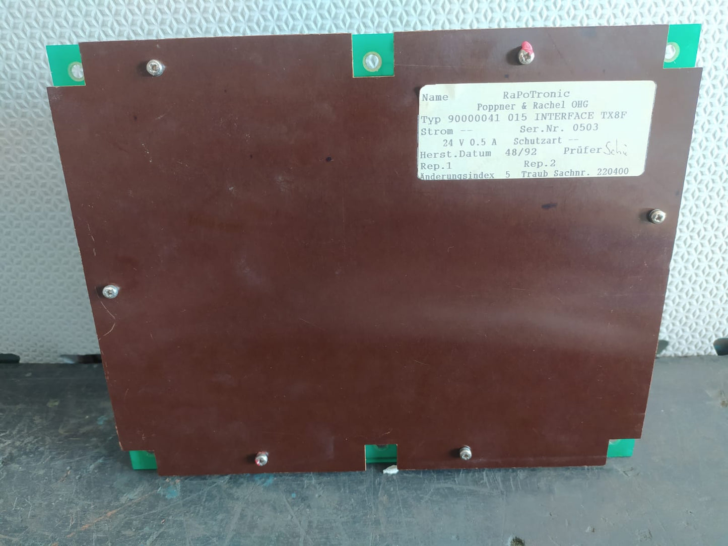 Placa de interface Traub - TX8F